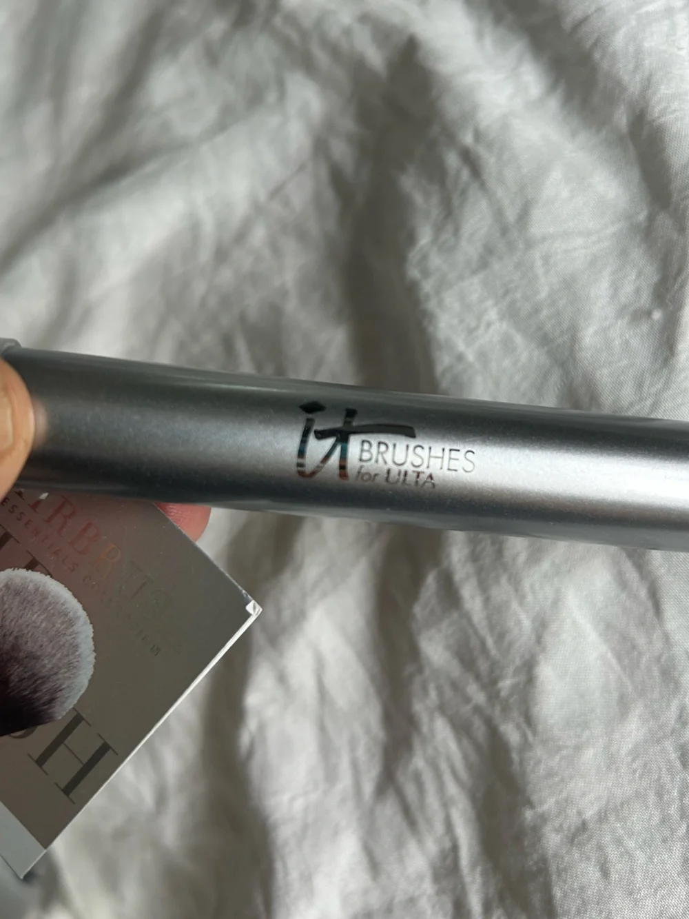 New With Tags- Powder Wand & Soft Focus Blush Brush Set - Silver, by IT for Ulta